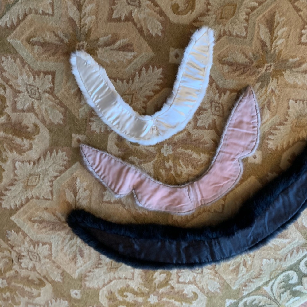 Gray fur collar. The black and white have sold